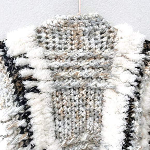 Vintage Le Sweater Chunky Knit Zipper Front Cardigan Size Medium - Picture 7 of 7